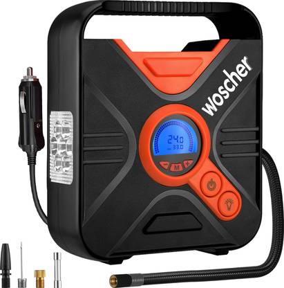 Woscher 802D ProPower Digital Tyre Inflator 300 psi Tyre Air Pump for Car & Bike (Auto Shut Off)