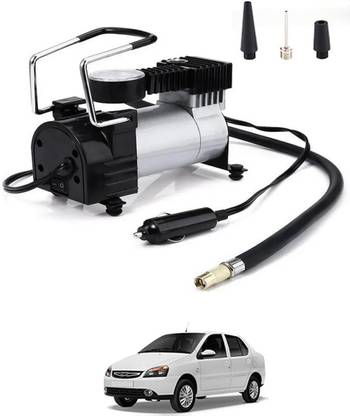 CCMM Universal 12V/150DC Silver Air Pump-151 150 psi Tyre Air Pump for Car & Bike