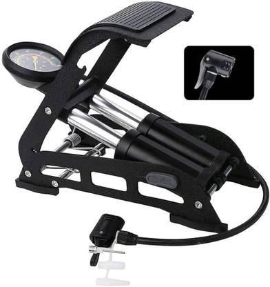EXOLLENT High-Pressure Air Foot Pump EXLNT25N59 160 psi Tyre Air Pump for Car & Bike