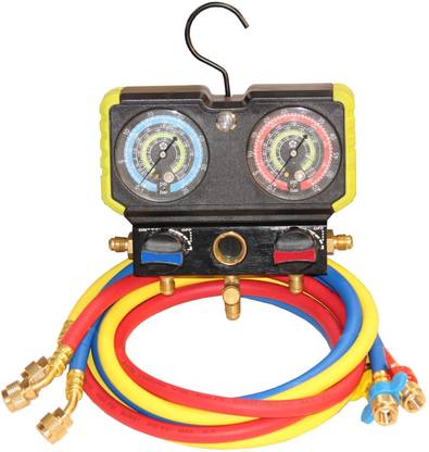 Digital Craft Analog Tire Pressure Gauge Refrigerant Gas Refill Air Conditioning Manifold Gauge R410A R32 R404A R134A