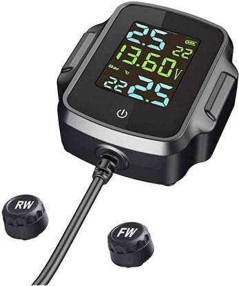 amiciAuto Smart Tyre Pressure Gauge Tyre Pressure Monitoring System for Bikes, TPMS with Mobile App Monitoring