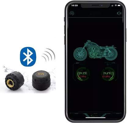 XPR3SS Smart Tyre Pressure Gauge TPMS Bluetooth 5.0 Bike Tyre Pressure Monitor System External Sensor Wireless