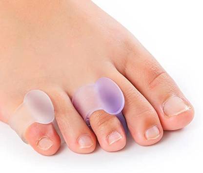 SUMBLIME Pinky Toe Separators for Overlapping Toes, 16 Pieces Silicone Bunion Corrector