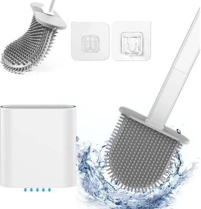 MJN Silicon Toilet Brush with Holder