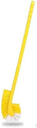 STRUGGLINGINC Toilet Cleaning Brush Plastic Double Flexible Toilet Brush Pack of 4