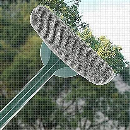BRAND VILLA 2 in 1 Window Screen Cleaning Brush Double Sided Wet & Dry Multifunctional Brush