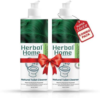 Herbal Home Disinfectant Toilet Bowl Cleaner Kills 99.9% Germs | Skin Safe, Baby Safe Liquid Toilet Cleaner