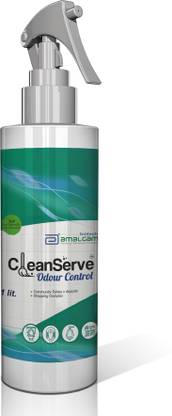 CleanServe Fresh Environment Odor Control: Non-Toxic, Eco-Friendly Solution - Air Freshener Mint Liquid Toilet Cleaner