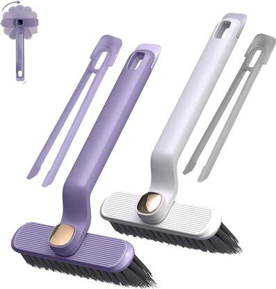 KPI 360 Degree Rotating No Dead Corners Hard Bristle Crevice Gap Brush Microfibre Dry Brush