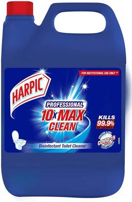 Harpic Disinfectant Toilet Cleaner Liquid, Original - 5 L | Cleaner (Pack of 1) Original Liquid Toilet Cleaner