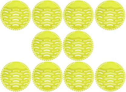 Karmarch Urinal Screen Mats with Fragrance, Anti Splash Urinal Mat Set Of 10 Lemon Mat Toilet Cleaner