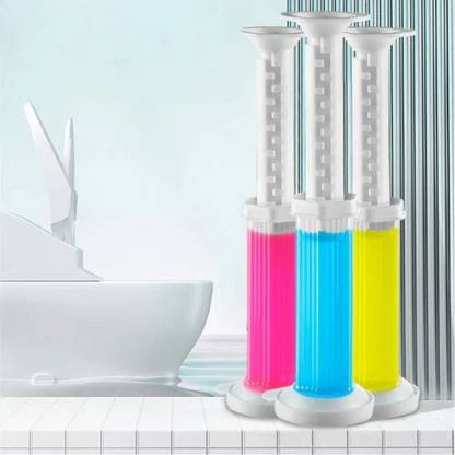 9Up Multi Fragrance Flower Stamp Toilet Gel Cleaner & Click Dispenser(Pack of 3) Floral Gel Toilet Cleaner