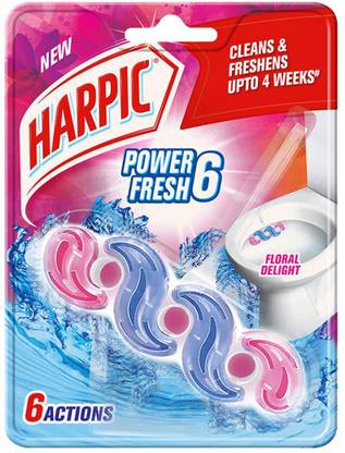 Harpic Power Fresh 6 Floral Rim Block