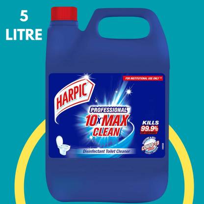 Harpic Disinfectant Toilet Cleaner Kills 99.9% of germ Removes 10x more stainsi Liquid Toilet Cleaner
