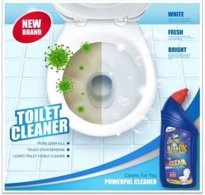 OZONEX Power Toilet Cleaner - Advanced Cleaning Solution - PACK OF 3 Liquid Bottles" Liquid Toilet Cleaner