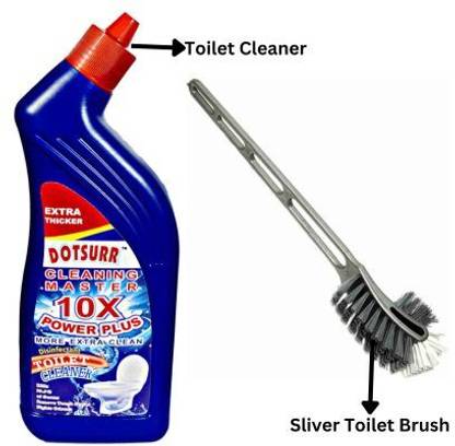 DOTSURR Toilet Cleaner With Toilet Brsuh Combo Pack Original Liquid Toilet Cleaner
