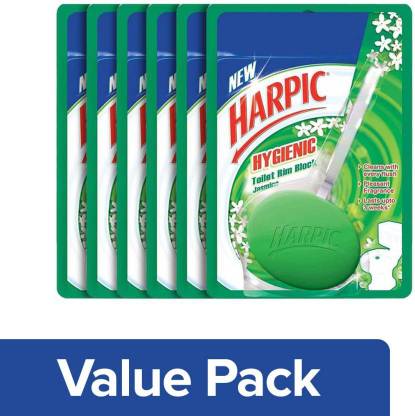 Harpic Hygienic Jasmine Rim Jasmine Block Toilet Cleaner