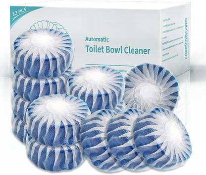 Digicom Automatic Toilet Bowl Cleaner Tablets for Descaling & Deodorizing (Pack of 12) Original Rim Block