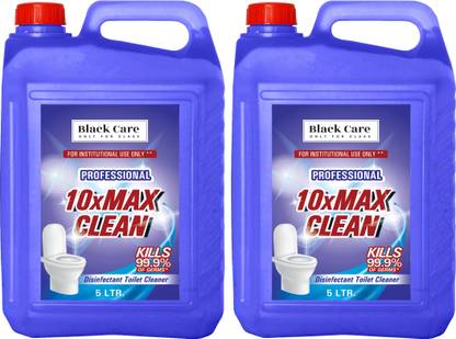 Black Care Advance Thick Toilet Cleaner Gel 10 L | Kills 99.9% Germs* Sparkling Shine Floral Liquid Toilet Cleaner