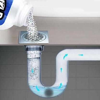 Yancorp Drain Cleaner, Removes Clogs & Blockages in Just 30 Minutes r- (100 ml) Citrus Powder Toilet Cleaner
