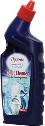 Hyginix Toilet Cleaner Liquid 500ml | Kills 99.9% Germs | Thick Gel for Stains Floral Liquid Toilet Cleaner