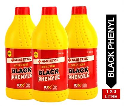 Ambetol Black Phenyle Floor Cleaner Disinfectant Liquid 3 Litre