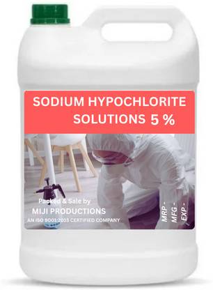 MIJI Sodium Hypochlorite Solutions 5% Powerful Disinfeactant Agent Liquid Toilet Cleaner