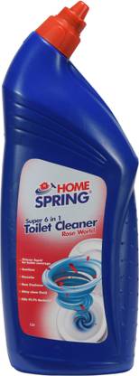 Home Spring Pack of - 2 Super 6 in 1 Toilet Cleaner 1 Ltr|Combo Pack Liquid Toilet Cleaner