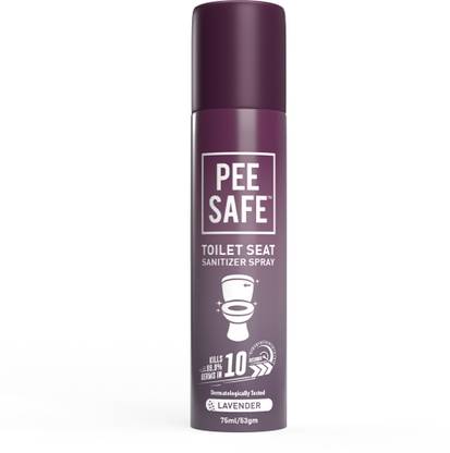 Pee Safe Toilet Seat Sanitizer Spray Protects 99.9% Germs In 10 Seconds & Travel Friendly Lavender Spray Toilet Cleaner