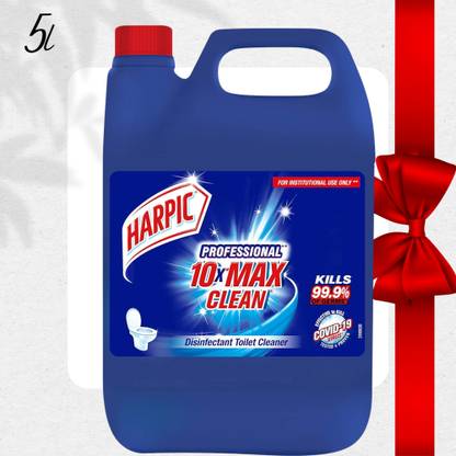 Harpic Professional 10x max clean-kills 99.9% germsd* Liquid Toilet Cleaner