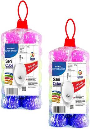 MINIMALL SUPER MARKET Sanicubes/Urinal Balls Bathroom Freshener,Toilet,Urinal Cubes(2 x 200 g) Floral Block Toilet Cleaner