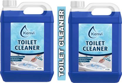 KENVI 5Liter Ultra Clean And Shine Toilet Cleaner Non-Acidic Herbal Original Product Mint Liquid Toilet Cleaner