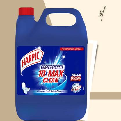 Harpic Professional 10x max clean-kills 99.9% germsu Liquid Toilet Cleaner
