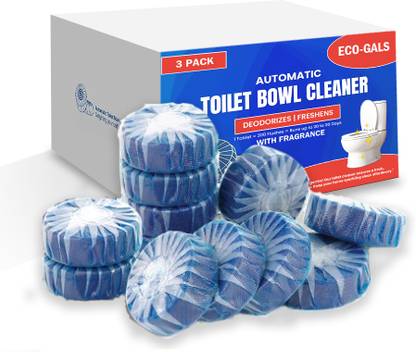 Eco-Gals Hygienic Automatic Toilet Bowl Cleaner Tablets, Bathroom Toilet Tank Cleaner Original Rim Block