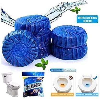 SARTHU Toilet Tank Cleaner Powerful Cleaning Ball Toilet Blue Deep Clean Bubbles 1 Pack Jasmine Wipe Toilet Cleaner