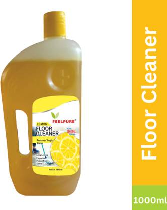 Feelpure Disinfectant Surface & Floor Cleaner Liquid 1 Ltr, Kills 99.9% Germs Lemon Liquid Toilet Cleaner
