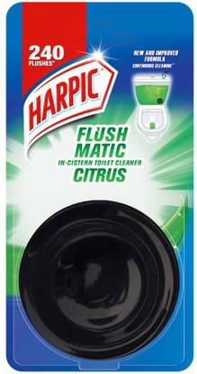 Harpic Flushmatic In-Cistern Citrus Block Toilet Cleaner