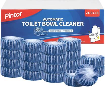Pintor Automatic Toilet Bowl Cleaner Tablets for Descaling & Deodorizing(pack of 24) Ocean Rim Block
