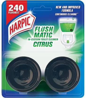Harpic Citrus, Flushmatic In-Cistern Toilet Cleaner Blocks@ Toilet Flush Cleaner Balls Lavender Block Toilet Cleaner