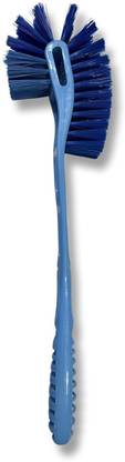 QWGPT Toilet Brush with long grip brush ,Toilet plastic Double Sided Brush Mat Toilet Cleaner