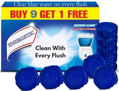 JENICO WORLD Automatic Toilet Bowl Cleaner Tablets, Bathroom Toilet Tank Cleaner 10 Pcs Block Toilet Cleaner
