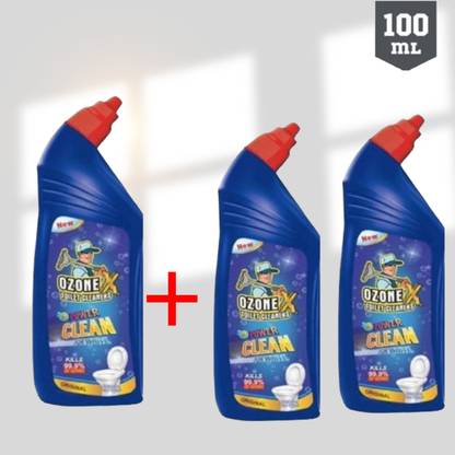 OZONEX OZONE-X Power Toilet Cleaner Power Clean for White Saving Pack Liquid Toilet Cleaner