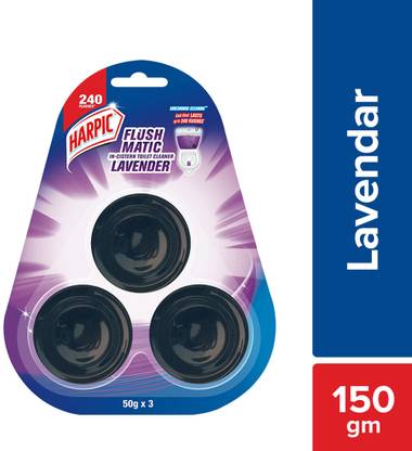Harpic Flushmatic In-Cistern Lavender Block Toilet Cleaner