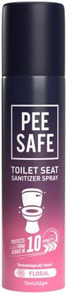 Pee Safe Toilet Seat Sanitizer Spray Floral Floral Spray Toilet Cleaner