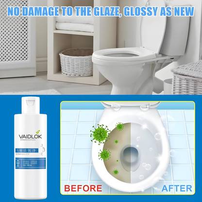 VAIDLOK Toilet & Bathroom Oxygen Cleaner Agent liquid Lemon Liquid Toilet Cleaner(100ML) Lemon Liquid Toilet Cleaner