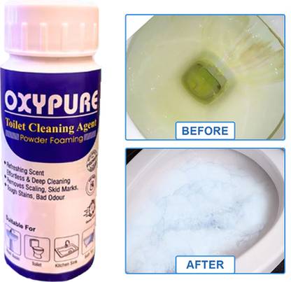SOULMINE Toilet Active Oxygen Cleaner Agent, All Purpose Cleaning Powder (250G) (PACK 1) Regular Powder Toilet Cleaner