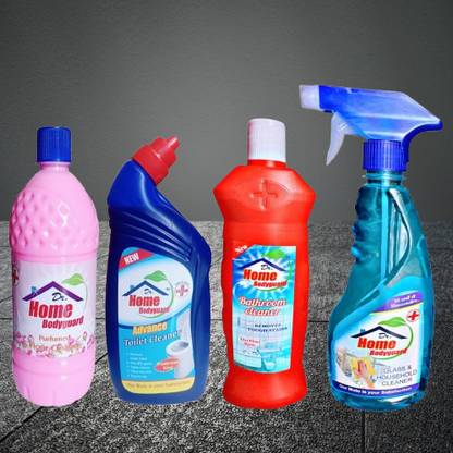 Dr home Bodyguard 1L Floor Cleaner + 500ml Bathroom Cleaner + 500ml Glass Cleaner + 500ml Regular Liquid Toilet Cleaner