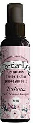 ABSORBIA To~Da~Loo Pre Poo Spray 50ml | Balsam | Pre toilet spray for bathrooms Floral Liquid Toilet Cleaner
