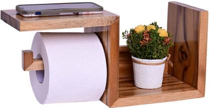 IThree Wooden Toilet Paper Holder
