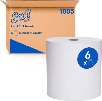 Kimberly Clark Scott Roll Hand Towels, 1005 Pack Of 6 Rolls Toilet Paper Roll